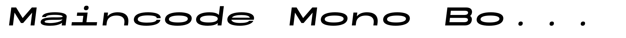 Maincode Mono Bold 200 Oblique image
